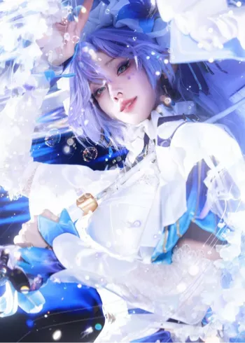 高颜值网红白丝造型